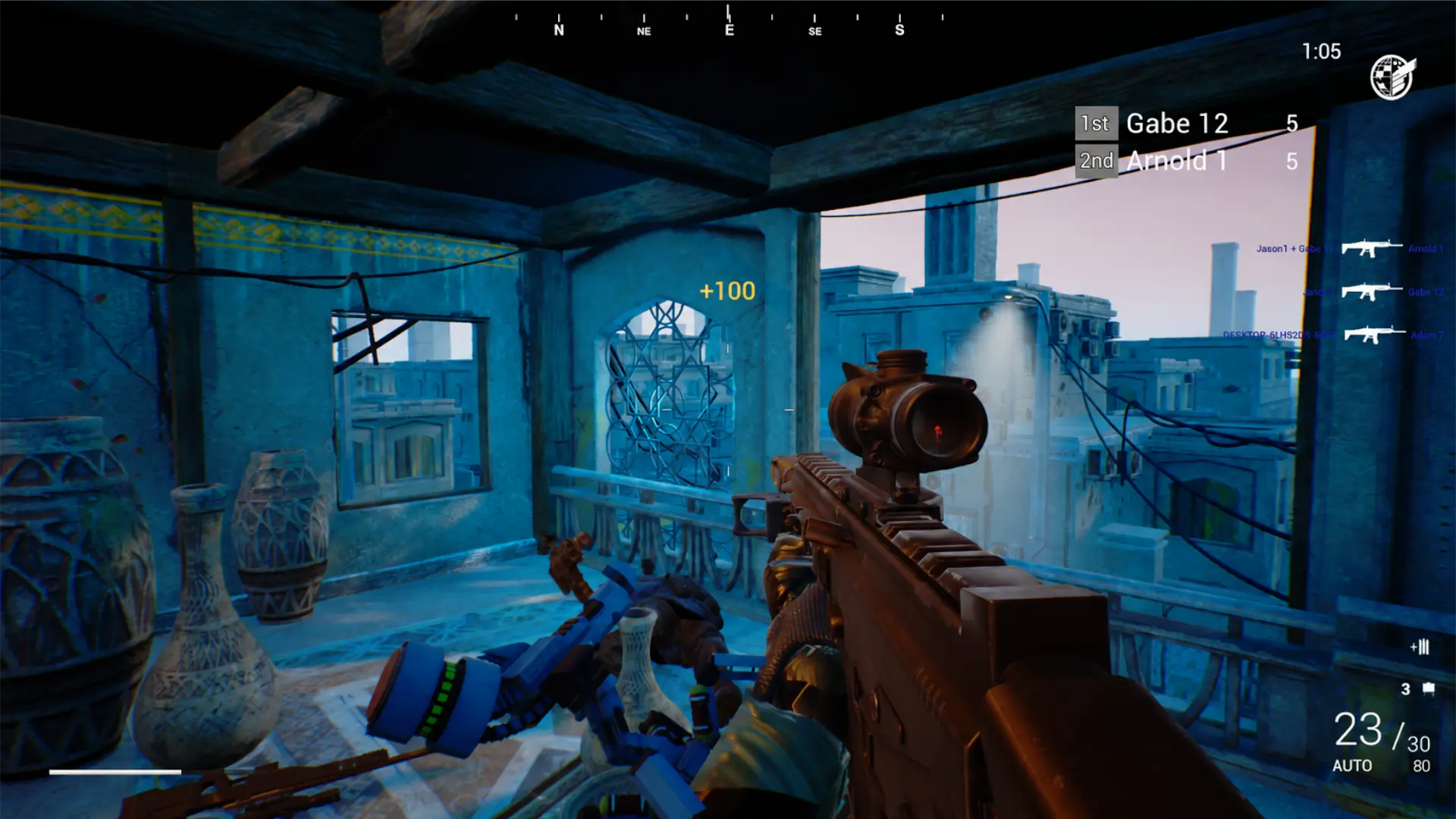 SQUAD HUD gameplay capture in TILE COMPLEX