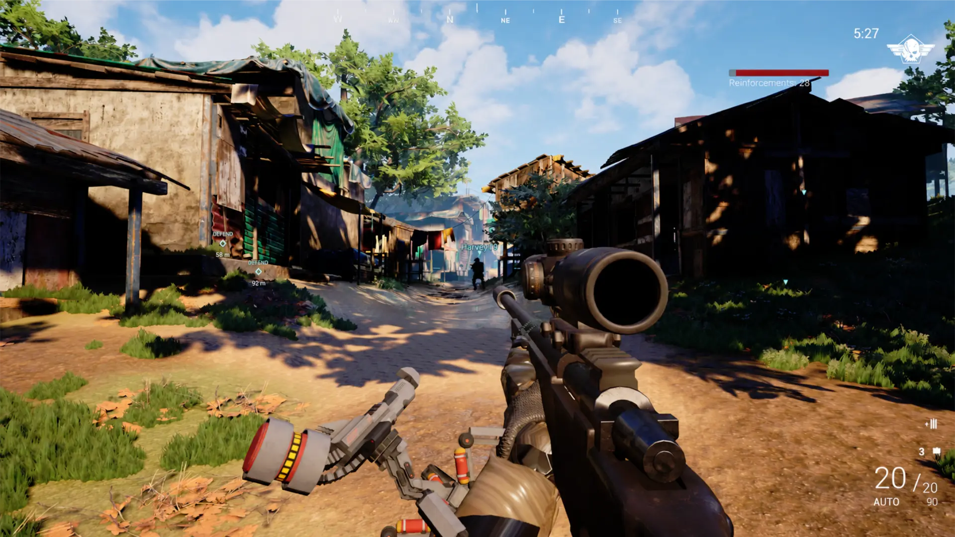 MAGNIFIED OPTICS gameplay capture in RURAL SETTLEMENT